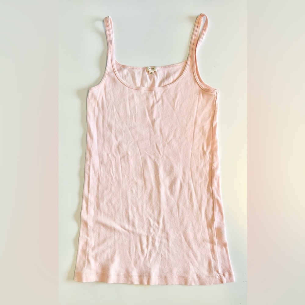 J. Crew Factory Perfect Fit Soft Pink Tank with Thin Straps